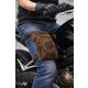 Ferraro Barna Valódi Olasz Bőr Férfi Combtáska motorosoknak