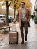 Nexaro rosegold bőrönd 20 x 30 x 40 cm Wizzair puhafedeles keményfalú