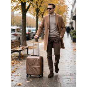   Nexaro rosegold bőrönd 20 x 30 x 40 cm Wizzair puhafedeles keményfalú