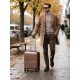 Nexaro rosegold bőrönd 20 x 30 x 40 cm Wizzair puhafedeles keményfalú