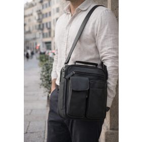   Vantoro Nero Pro – Prémium olasz valódi bőr férfi oldaltáska