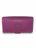 Lila női valódi bőr pénztárca elölnézet – Wild Elegance