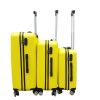 Ardeola 3 db-os bőrönd szett sárga keményfedeles ABS
