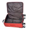 Arrive piros bőrönd L-es méret 78 cm puhafalú 4 kerekes