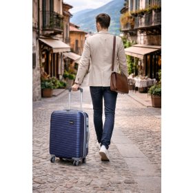 Athene Wizzair kék bőrönd 55 x 40 x 20 cm ABS