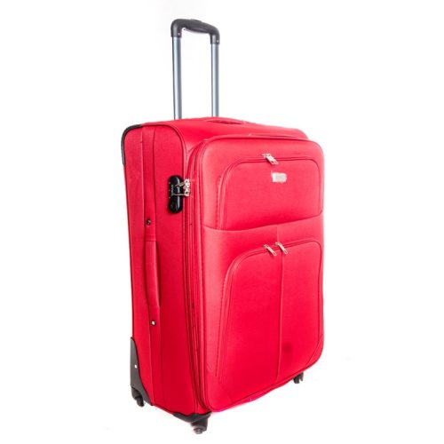Baby piros bőrönd S-es kabin bőrönd puhafalú 50 x 35 x 20 cm