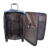 Believe kék bőrönd L-es 78 cm-es puhafalú 4 kerekű
