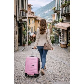 Bianka Wizzair rózsaszín bőrönd 55 x 40 x 20 cm ABS