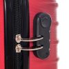Bionik piros bőrönd keményfedeles közepes méretű 4 kerekes 62 x 45 x 28 cm