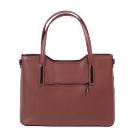 Reggio barna valódi bőr női táska Olasz klasszikus
