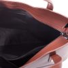 Reggio barna valódi bőr női táska Olasz klasszikus