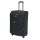 Center fekete bőrönd 72 cm puhafalú 4 kerekű nagyméretű L-es