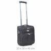 Class fekete bőrönd 20 x 30 x 40 cm Wizzair puhafedeles kézipoggyász