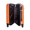 Clemont nagy bőrönd narancssárga L-es 72 cm ABS 4 kerekű