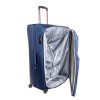Crime kék bőrönd 72 cm puhafalú 4 kerekű nagyméretű L-es