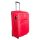 Császár piros bőrönd L-es puhafalú spinner 72 cm