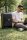 Czakó fekete bőrönd nagyméretű kemény falú 4 kerekes 72 cm