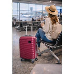   Danka Wizzair kabin bőrönd 55 x 40 x 20 cm pink kemény fedeles