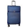 Effort kék bőrönd M-es 67 cm spinner 4 kerekű puhafalú