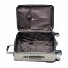 English bézs bőrönd M-es 67 cm spinner 4 kerekű puhafalú