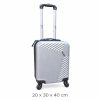 Farben ezüst xs bőrönd 20 x 30 x 40 cm Wizzair fedélzeti kézipoggyász