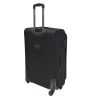 Formula fekete közép bőrönd 62 cm puhafalú spinner