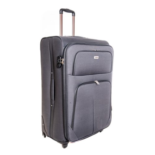 Freedom szürke bőrönd közép méret 62 cm spinner puhafalú