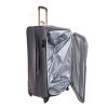 Freedom szürke bőrönd közép méret 62 cm spinner puhafalú