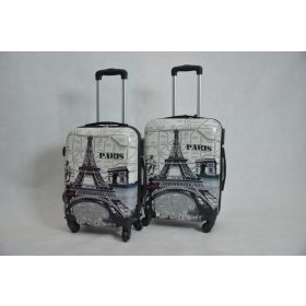 Füstös 2 db-os bőrönd szett ABS Párizs Eiffel Torony