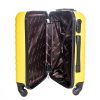 Gamma sárga bőrönd keményfedeles 4 kerekű közepes 62 x 45 x 28 cm
