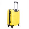 Gamma sárga bőrönd keményfedeles 4 kerekű közepes 62 x 45 x 28 cm