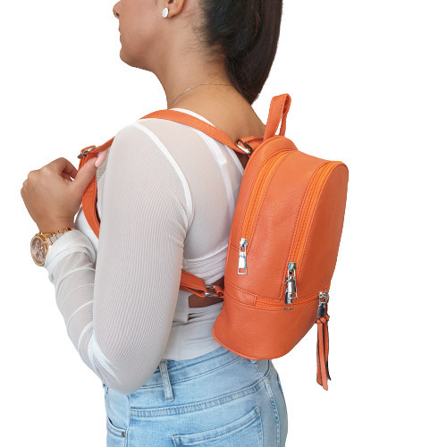 Grown narancssárga női hátizsák kisméretű többfunkciós