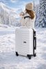 Hóbagoly fehér kabin bőrönd Wizzair 55 x 40 x 20 cm keményfalú