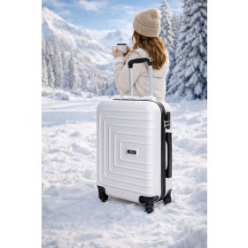   Hóbagoly fehér kabin bőrönd Wizzair 55 x 40 x 20 cm keményfalú