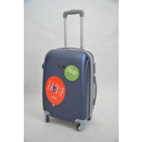 Kenguru kék bőrönd keményfalú 4 kerekes közepes 62 cm