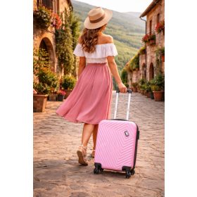   Kisasszony pink bőrönd 20 x 30 x 40 cm Wizzair fedélzeti kézipoggyász