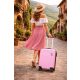 Kisasszony pink bőrönd 20 x 30 x 40 cm Wizzair fedélzeti kézipoggyász