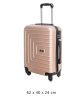 Komarov rosegold bőrönd 4 kerekű keményfedelű közepes 62 cm