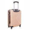 Komarov rosegold bőrönd 4 kerekű keményfedelű közepes 62 cm