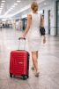 Kuvik Wizzair piros bőrönd 55 x 40 x 20 cm piros műanyag bőrönd