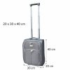 Lania szürke bőrönd 20 x 30 x 40 cm Wizzair puhafedeles kézipoggyász