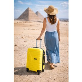   Larida Wizzair kabin bőrönd 55 x 40 x 20 cm sárga keményfedeles