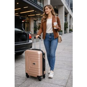   Merula Wizzair rosegold bőrönd 55 x 40 x 20 cm kemény falú