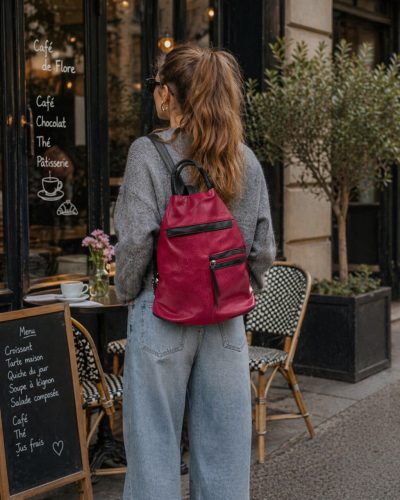 Manoela női hátizsák pink 