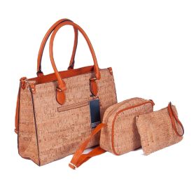   Mouro női kézitáska irattáska parafa 3 db-os táska szett