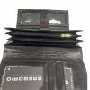 Bellagio Olasz valódi bőr fekete női pénztárca RFID védelem