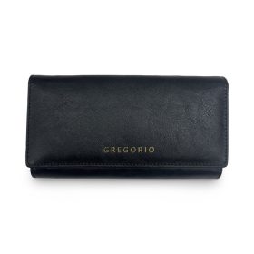 Rodac valódi bőr női pénztárca fekete RFID védelemmel