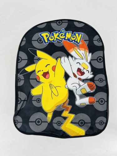 Pokemon ovis hátizsák gyerek táska fekete szürke