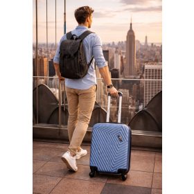   Radics kék bőrönd 20 x 30 x 40 cm Wizzair fedélzeti bőrönd