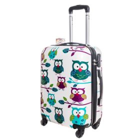   Regard baglyos bőrönd L-es méret 72 cm keményfedeles spinner